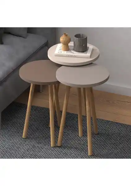 Monte Sehpa Roma Zigon Sehpa Seti Modern Tasarım ve Fonksiyonellik Bir Arada