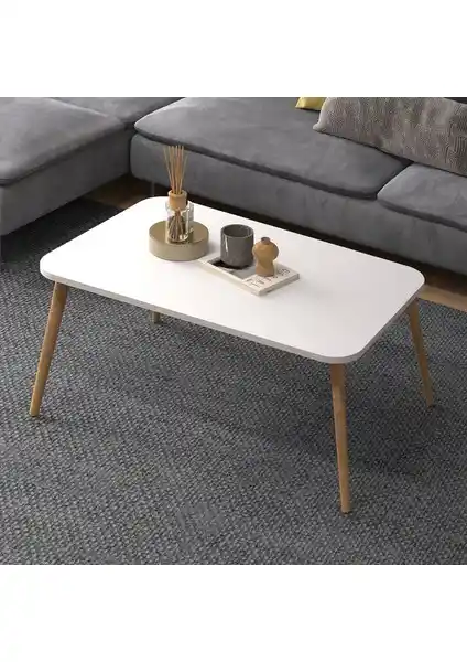 Monte Sehpa Soul Orta Sehpa Beyaz Modern Tasarım Dayanıklı ve Kolay Montajlı