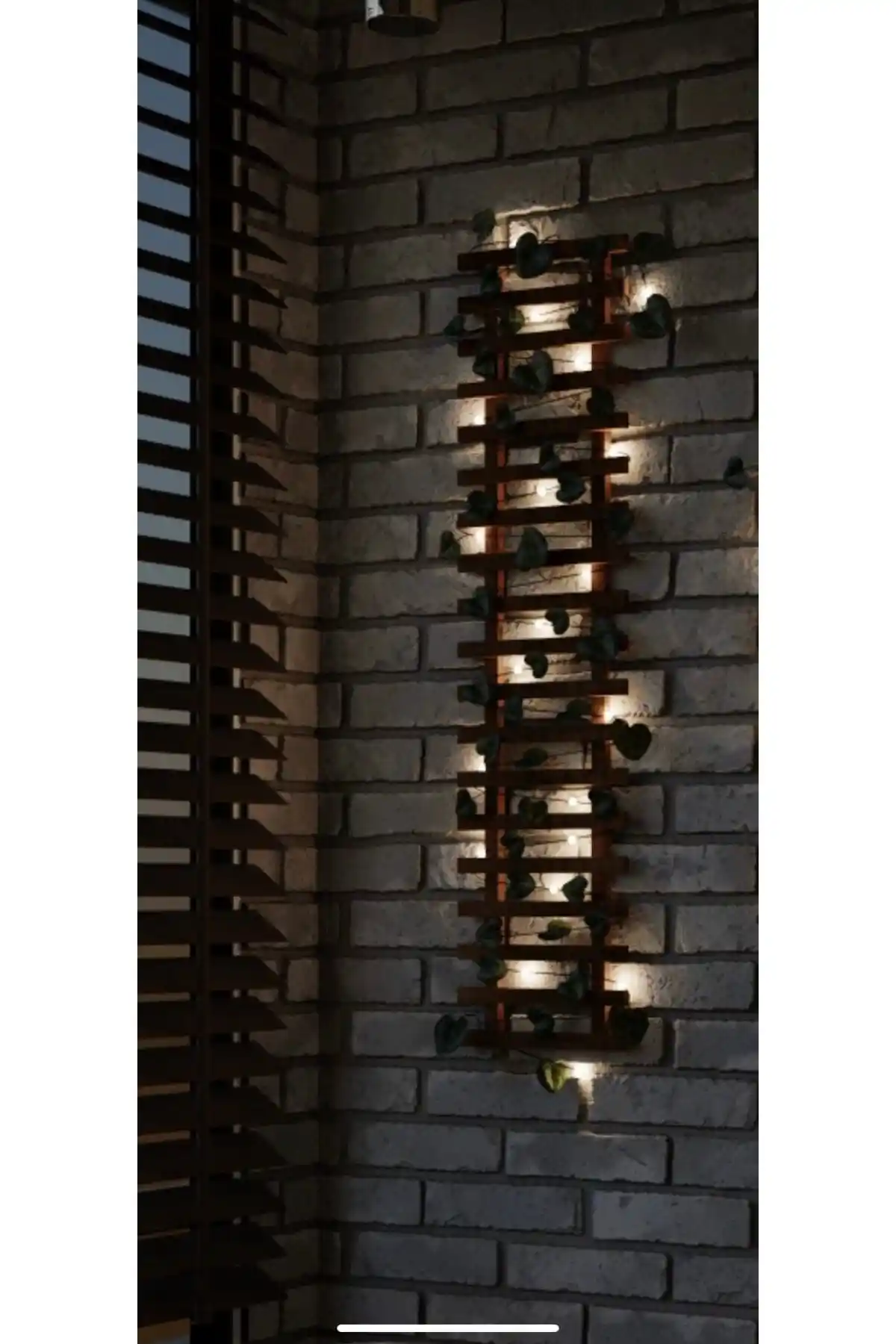 MSAĞWOODS Ledli Pilli Ahşap Saksı Doğal ve Şık Dekoratif Çözüm 75-90 karakter