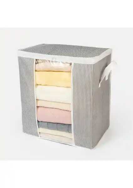 Nacarev Pencereli Çizgi Desen Baskılı Hurç ile Eşyalarınızı Pratik ve Şık Şekilde Saklayın