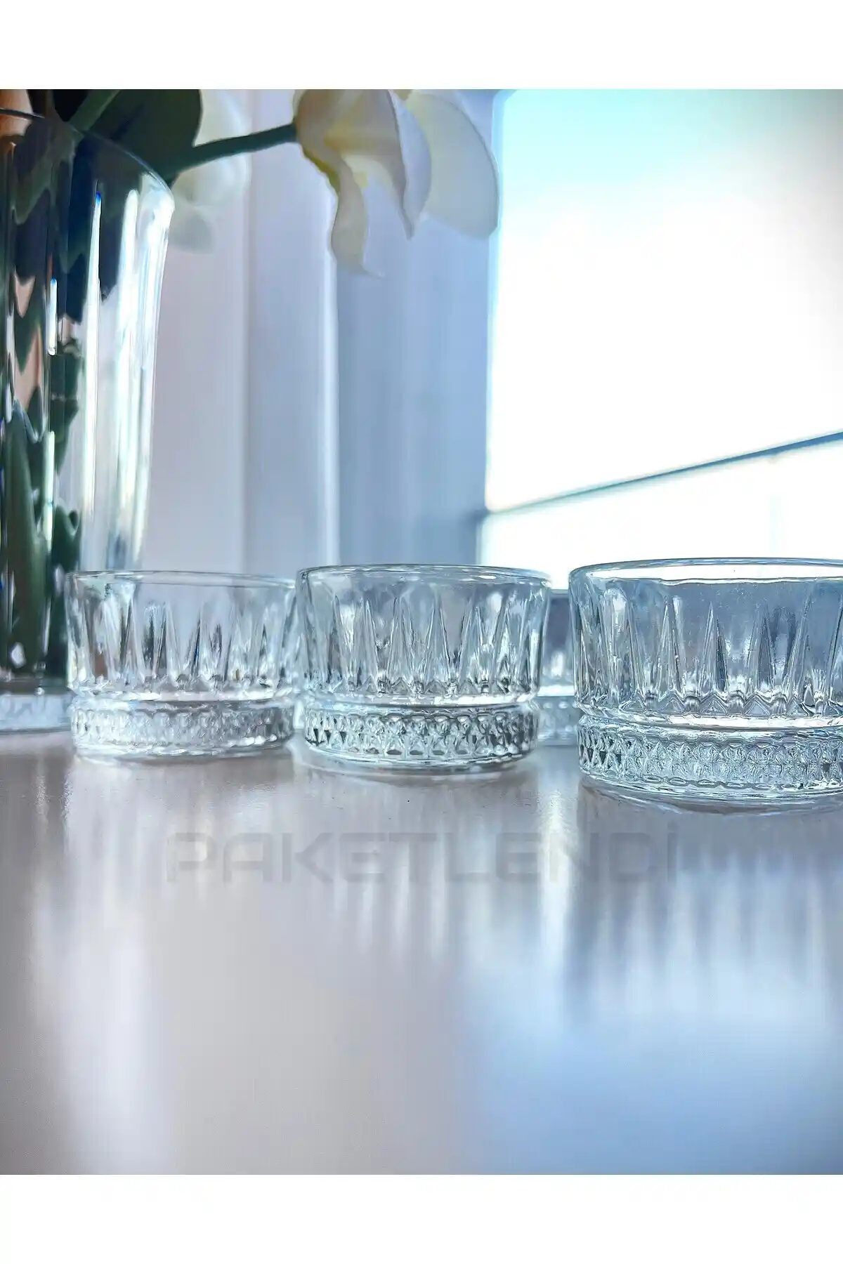 Oslo Elysia 6'lı Cam Kase Seti Osmanlı Esintili Şık Sunumlar İçin Uygun