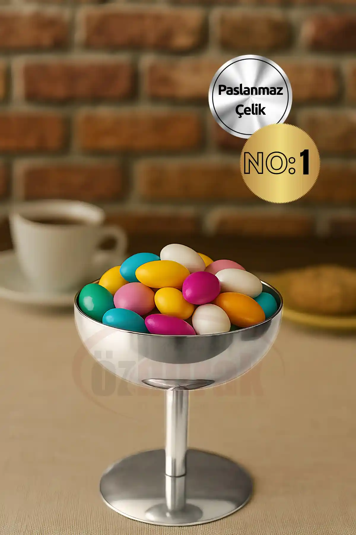 Özburak Çelik Ayaklı Lokumluk: Modern Tasarım ve Dayanıklı Malzeme ile Şık Sunumlar