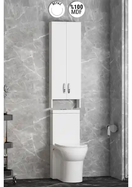 Özceden Klozet Banyo Üst Dolabı: Modern ve Fonksiyonel Banyo Depolama Çözümü