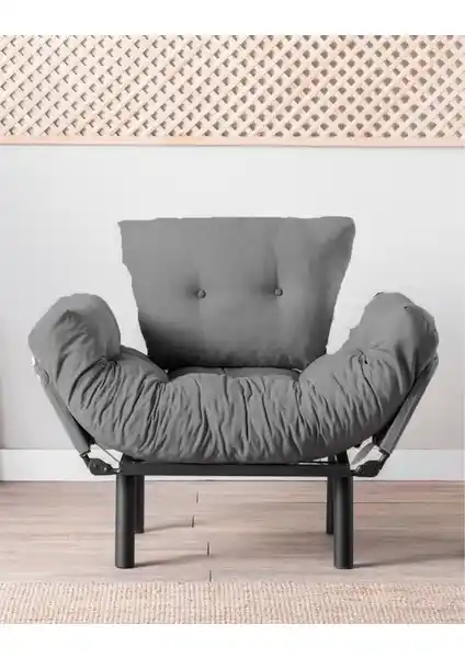 Pafu Nitta Tekli Koltuk Gri: Modern ve Çok Fonksiyonlu Oturma Çözümü