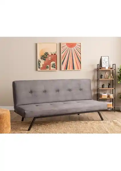 Pafu Zola Üçlü Yataklı Koltuk Soho Gri Modern ve Çok Fonksiyonlu Oturma Çözümü