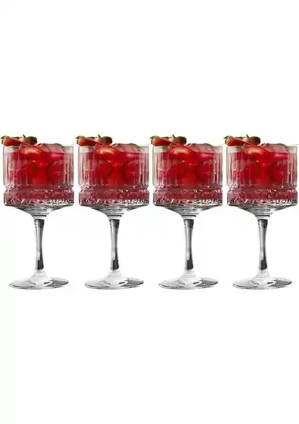 Paşabahçe Elysia 4'lü Ayaklı Kokteyl Kadehleri Şık ve Fonksiyonel Sunum Çözümü