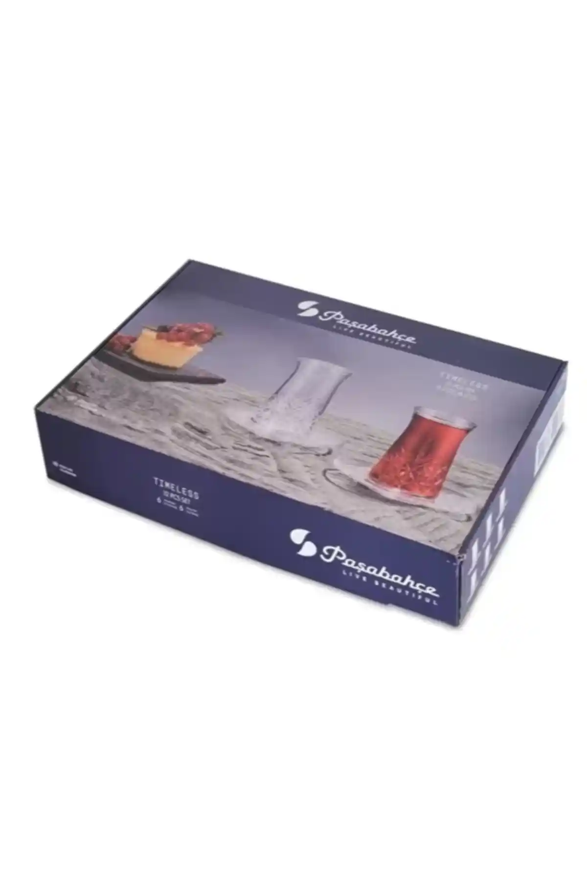 Paşabahçe Timeless Çay Bardağı ve Çay Tabağı Seti: Şık ve Dayanıklı Cam Tasarımıyla Modern Sofralar