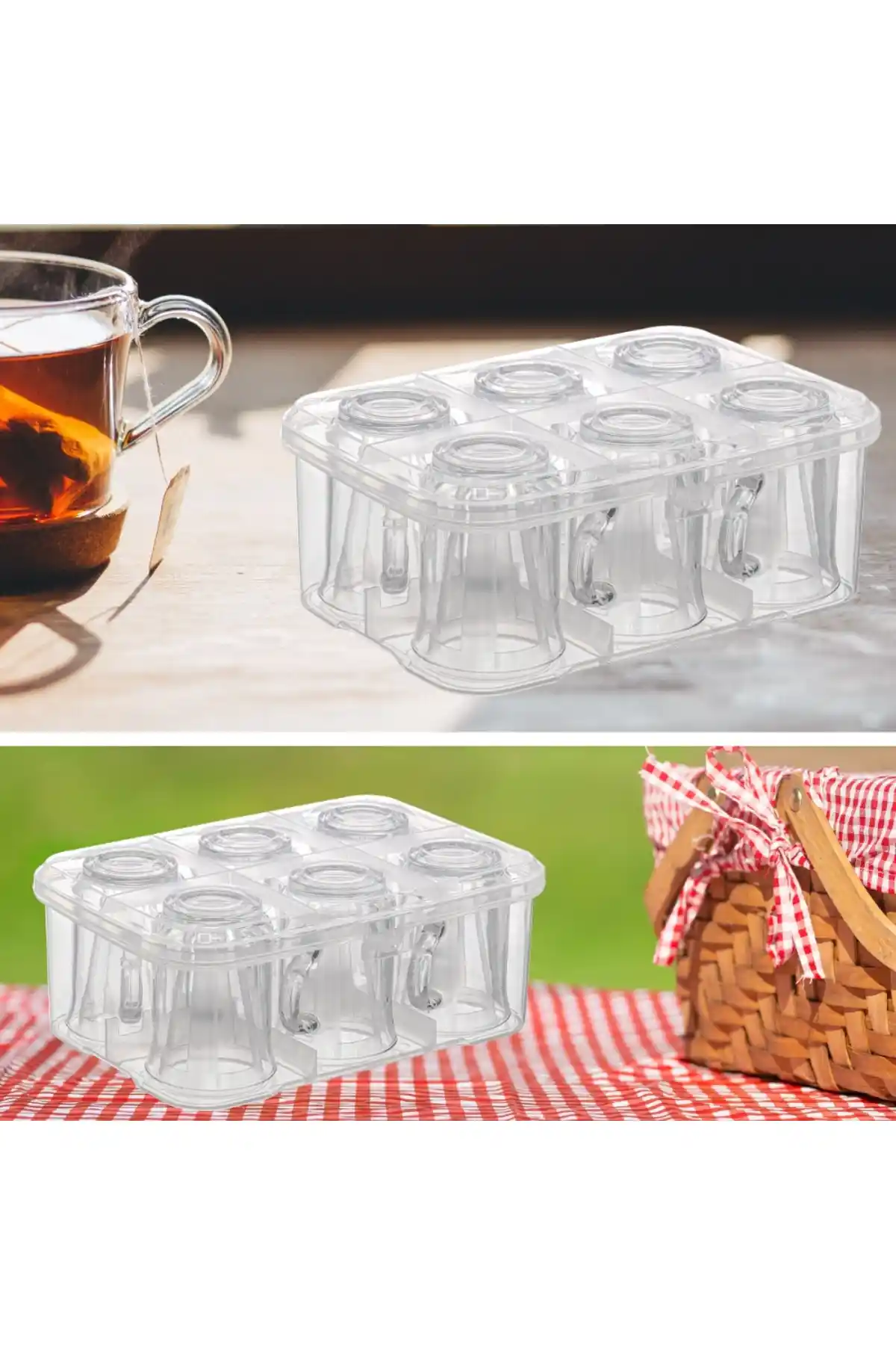 Piev Urve Su Bardağı Fincan Kupa Taşıma Aparatı Günlük ve Seyahat Kullanımı İçin