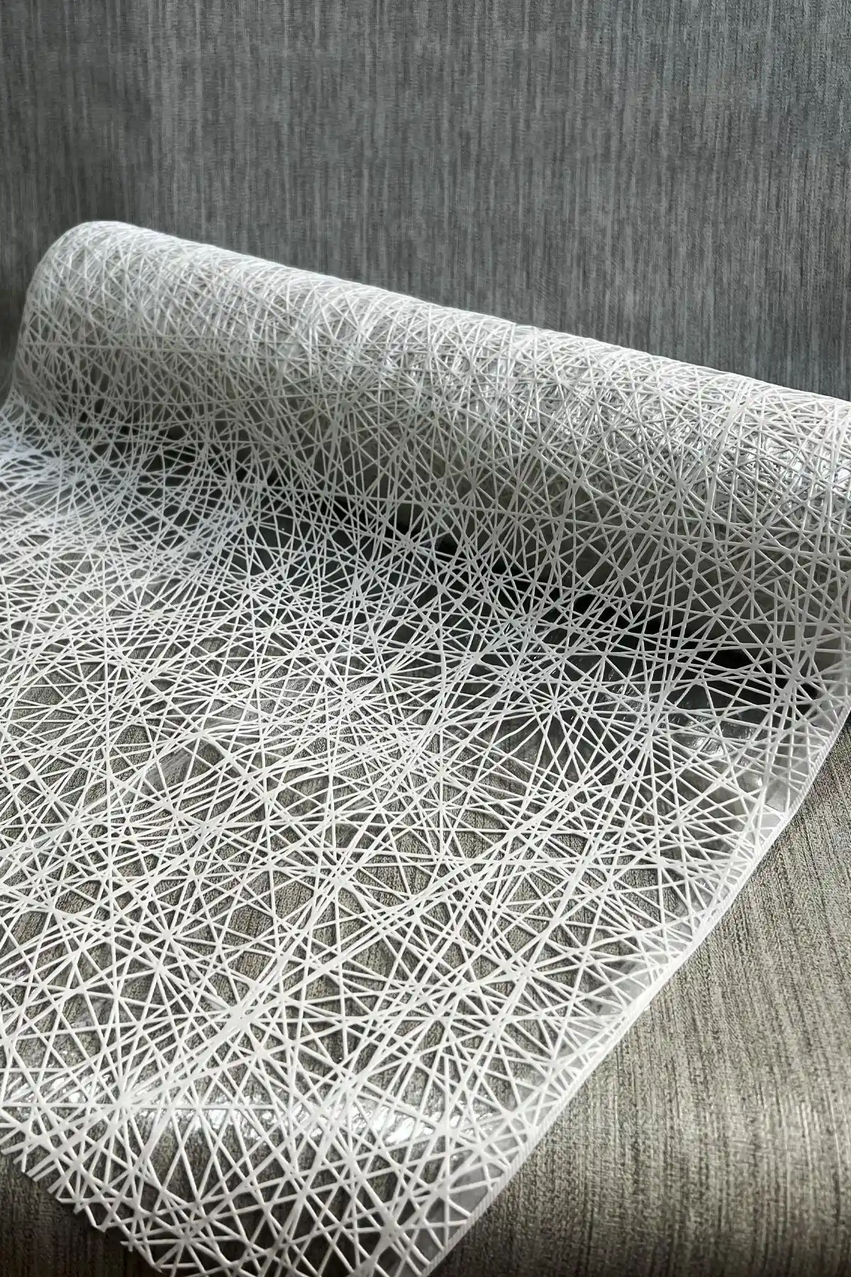 Pimula Home PVC Deliksiz Şeffaf Kaplama Dantel Raf Örtüsü Ev Dekorasyonu ve Düzenleme