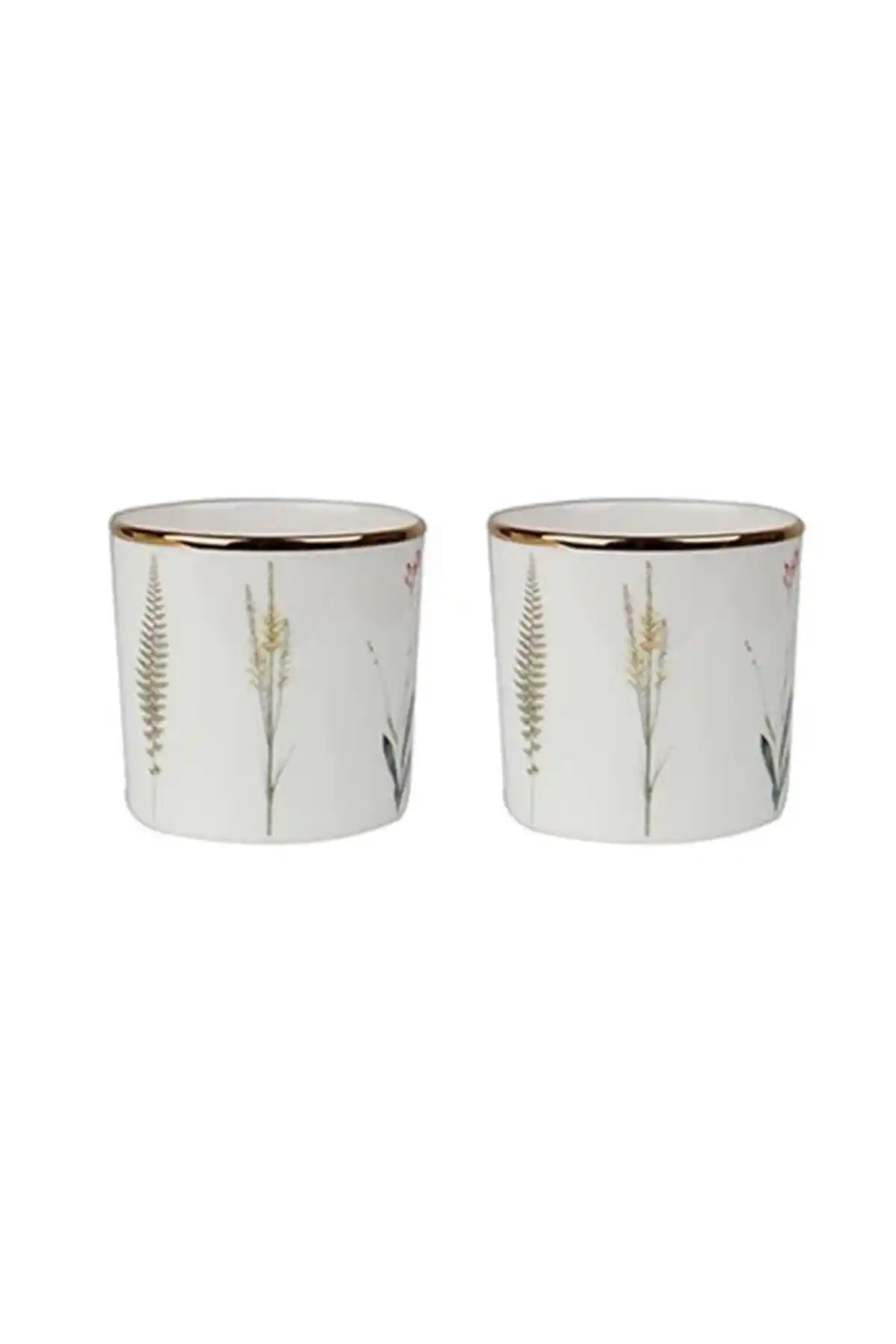 Porland Botanical Desen10 2'li Porselen Bardaklar Estetik ve Kullanışlı Tasarım Özellikleri