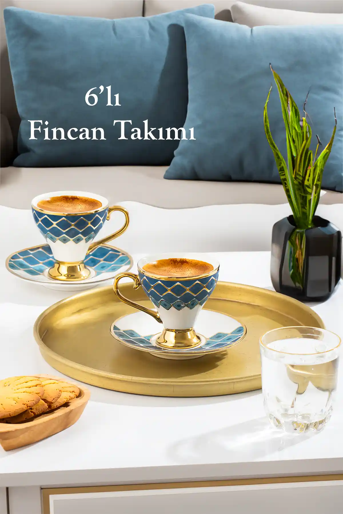 Porsima Marakesh Altın Yalnız Zlı 6 Kişilik Fincan Seti Şık ve Fonksiyonel Tasarım