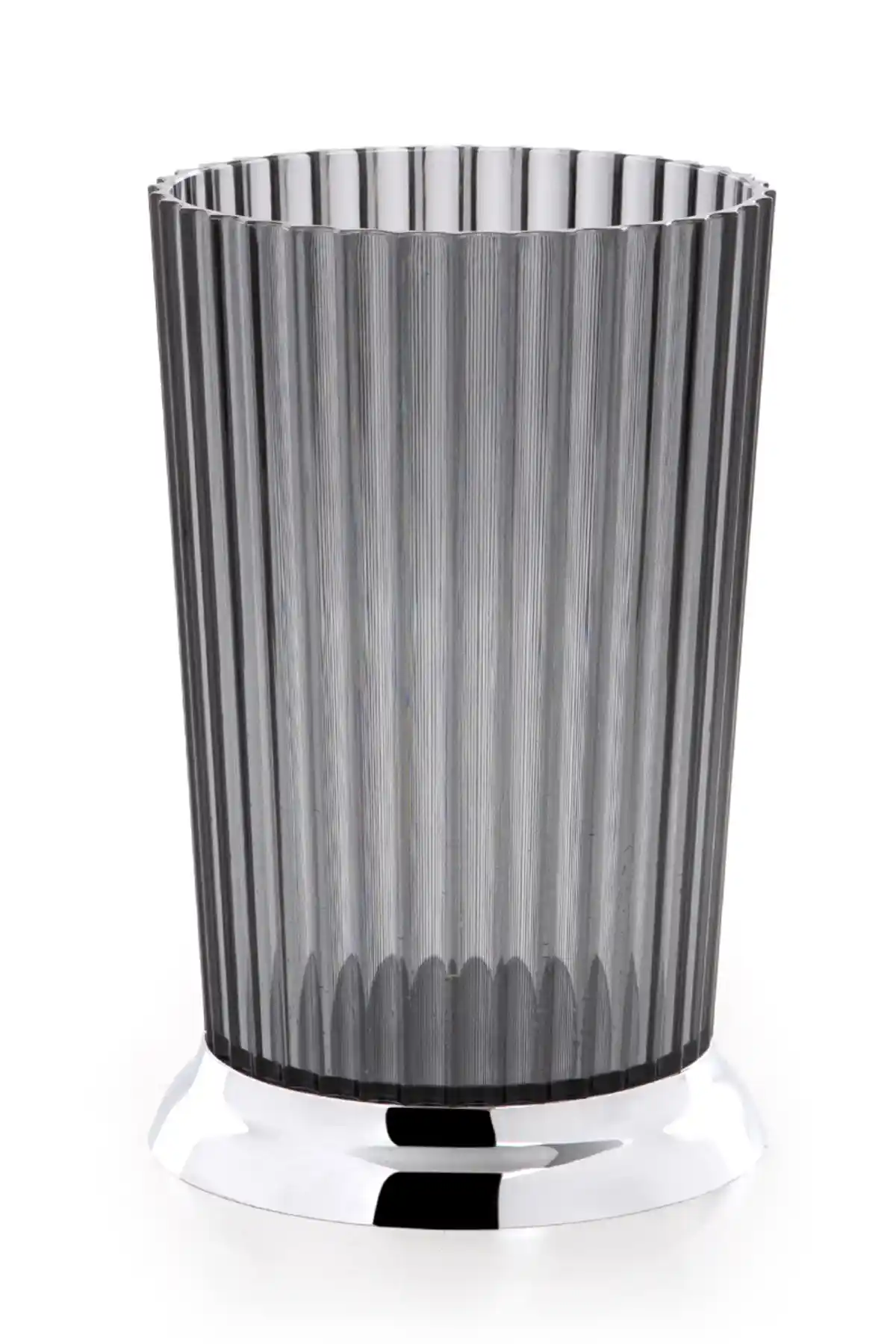 Prima Nova Nely Diş Fırçalık Şeffaf Siyah Modern ve Fonksiyonel Banyo Aksesuarı