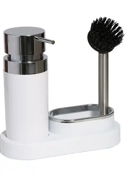 Primanova Polen Mutfak Tip Sıvı Sabunluk Beyaz Estetik ve Dayanıklı Tasarım Özellikleri