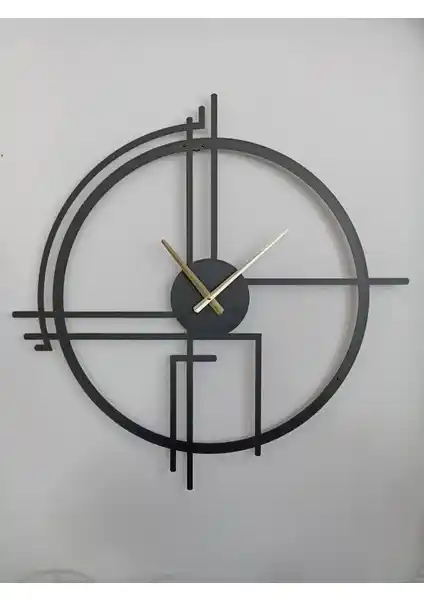 Querencia Metal Siyah Duvar Saati: Modern ve Şık Tasarım ile Dekorasyonunuzu Tamamlar