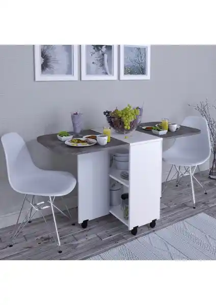 Rafineri Tasarım MDF Açılır Kapanır Yemek Masası Modern ve Pratik Çözüm