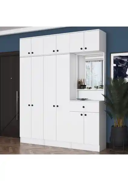 Rani EA142 Portmanto Çekmeceli Aynalı Askılı Ayakkabılık Vestiyer Detaylı İnceleme