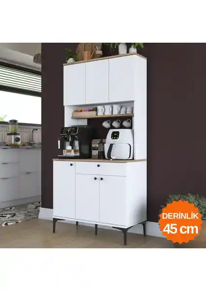 Rani JE196 Çok Amaçlı Dolap Modern Tasarım ve Geniş Depolama Alanı ile Ev ve Ofis İçin Uygun