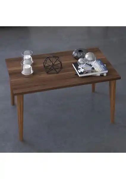 Remaks Retro Orta Sehpa Ceviz Renkli Modern Tasarım ve Dayanıklılık Özellikleri