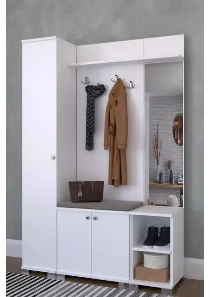 Remaks Selçuk Portmanto Beyaz: Modern ve Fonksiyonel Çözüm İçin Uygun Mobilya Seçeneği