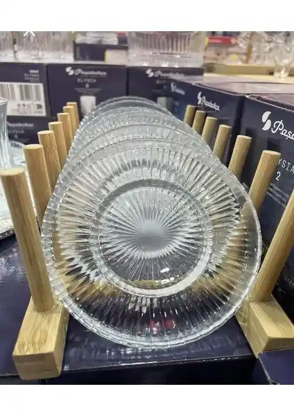 Riva Çay Tabağı 6'lı Elysia Çay Bardağıyla Uyumlu Şık ve Fonksiyonel Set