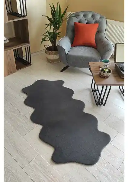 Sarar Antrasit Peluş Post Yolluk: Modern Tasarım ve Dayanıklı Kullanım Özelliği