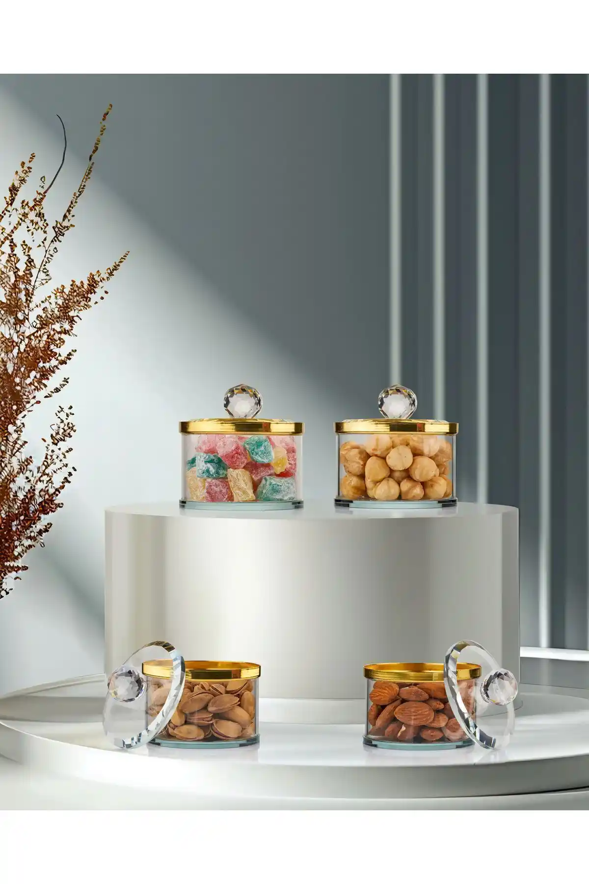 Sensoria El Yapımı Lüks Cam Kase Seti Şık Sunumlar ve Dekorasyon İçin Uygun