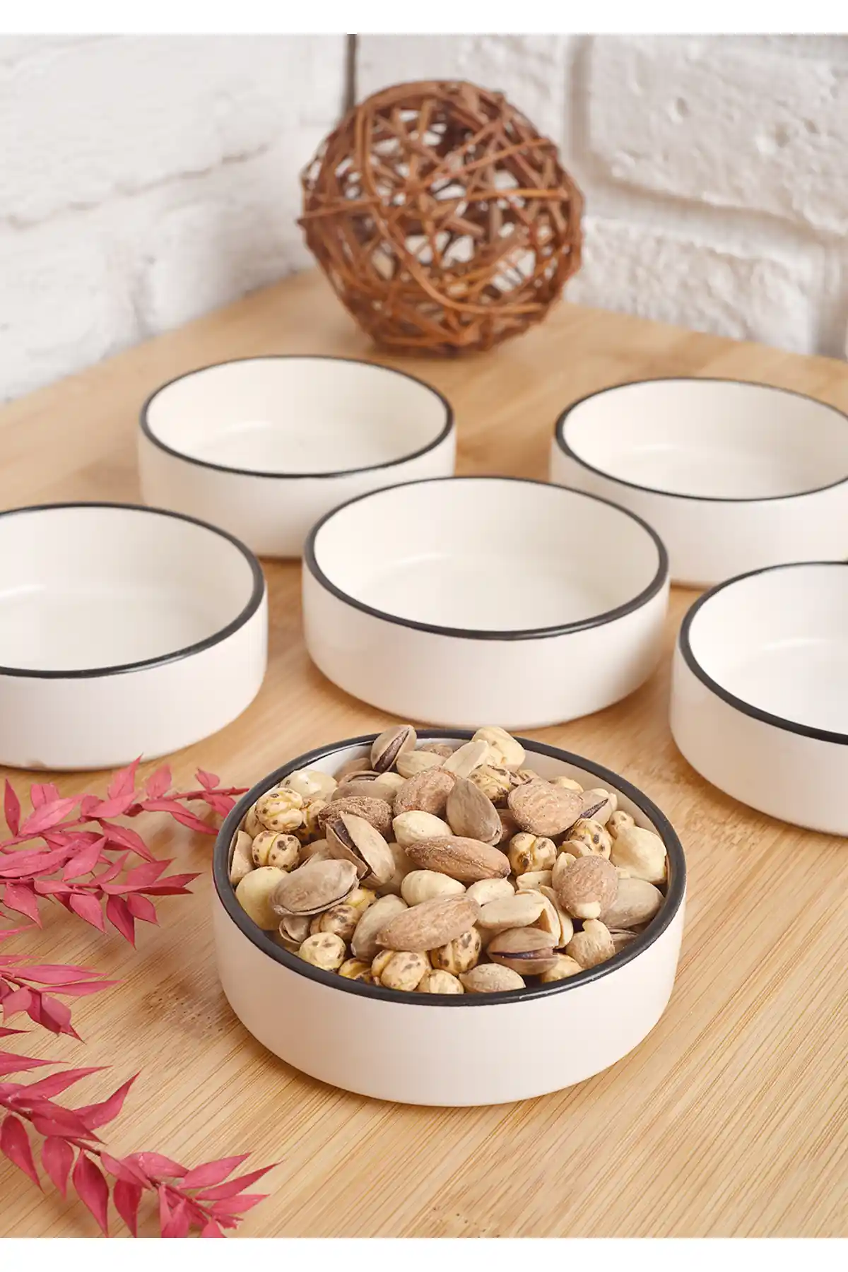 ShoppingPortal Tokyo 6'lı Çerezlik ve Kahvaltılık Seti Siyah Modern Tasarım Mutfak Aksesuarları