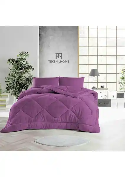 Teksnil Home Tek Kişilik Çift Taraflı Mürdüm Welsoft Yorgan Özellikleri ve Kullanım Avantajları