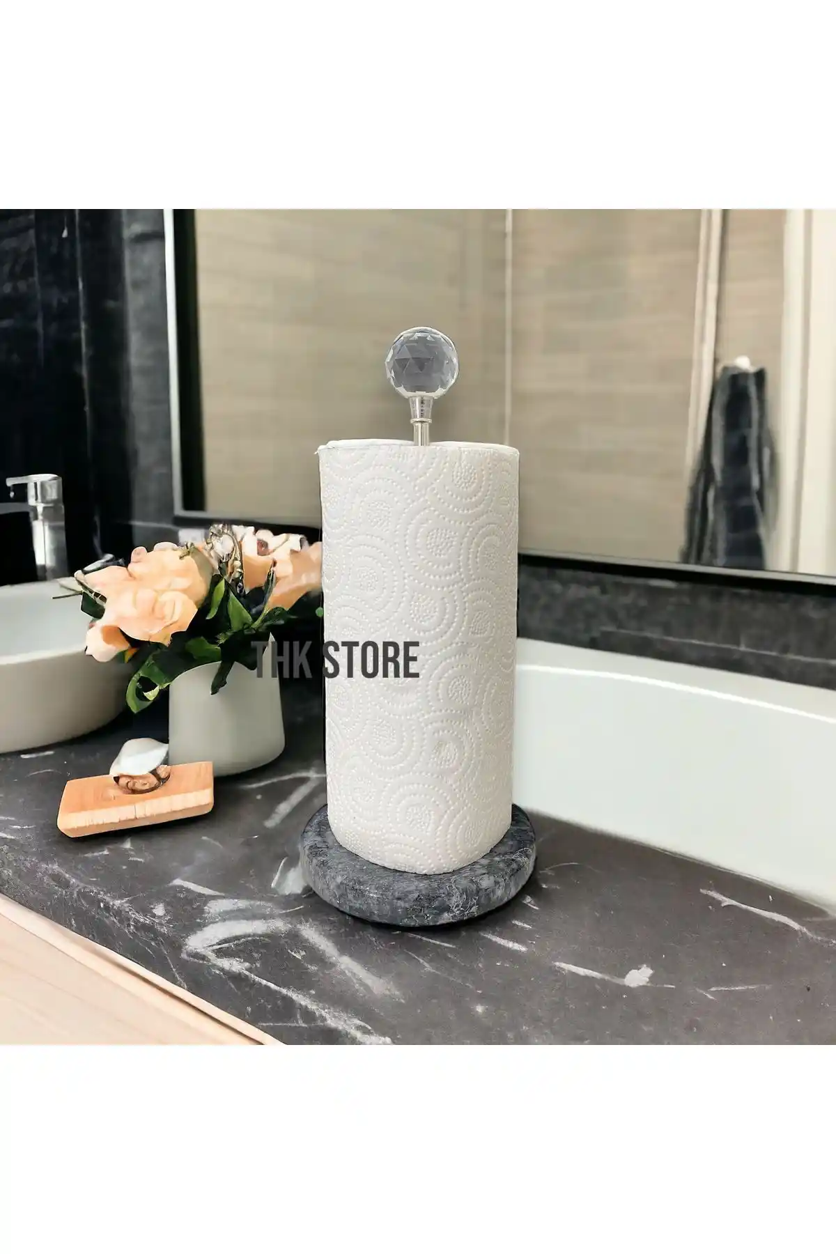 THK STORE Dekoratif Mermer Kağıt Havluluk: Şık ve Dayanıklı Modern Tasarım Ürünü