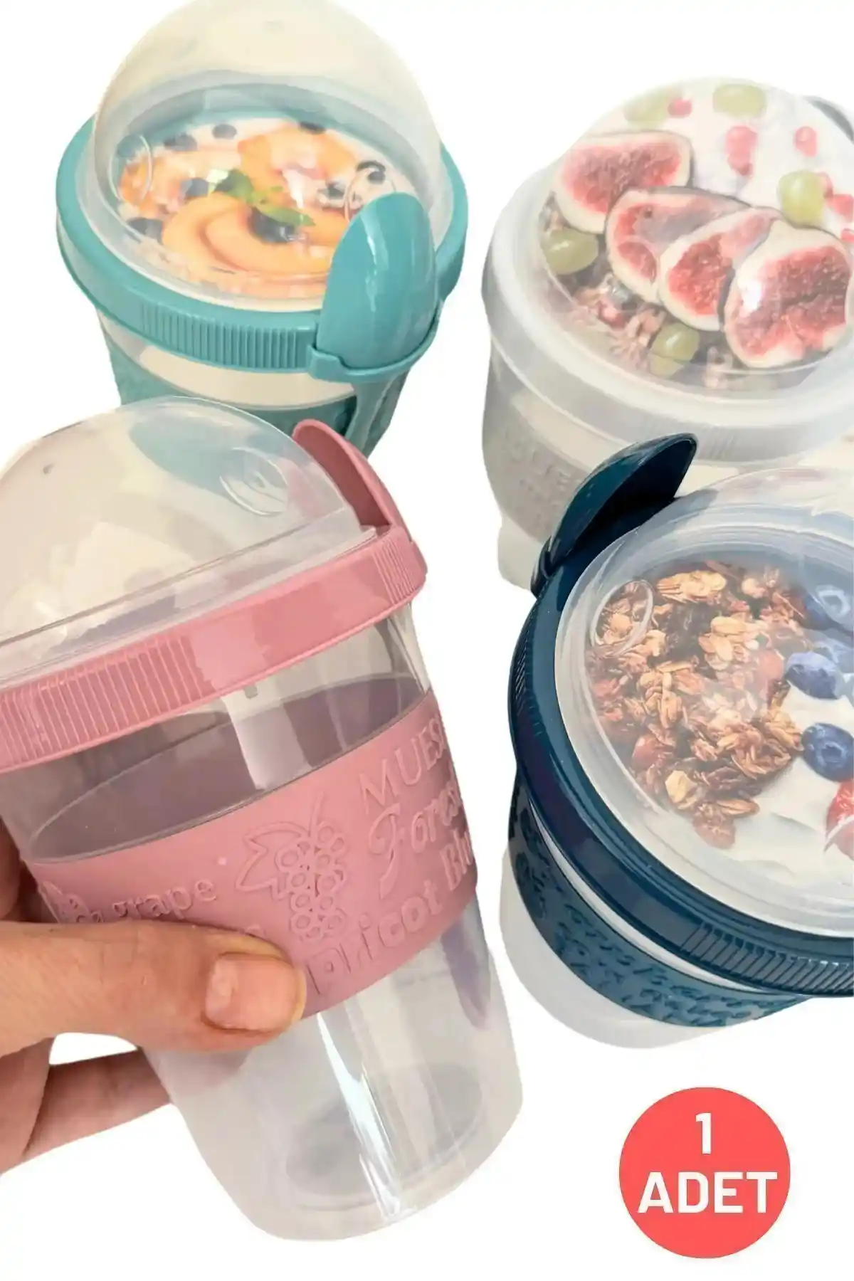 Titiz Plastik Leon Life Yoğurt ve Mısır Kabı Pratik ve Estetik Taşıma Çözümü