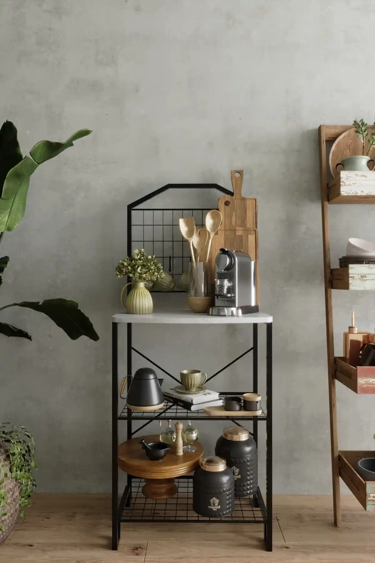 Toprak E-Ticaret Kahve Köşesi Bar Bango Modern Dekoratif Metal Masa 75-90 karakter