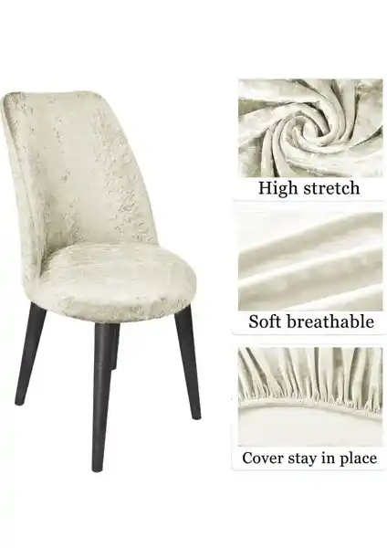 Tuchmall Likralı Kadife Sandalye Kılıfı: Estetik ve Kullanışlı Modern Dekorasyon Ürünü