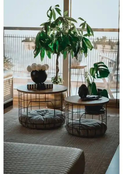 Uyan Ev Ürünleri Çok Amaçlı MDF Zigon Sehpa Seti Modern ve Şık Tasarım