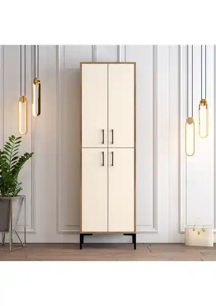 Variant Mobilya Berlin A Ayakkabılık Ceviz ve Krem Renk Seçenekleriyle Modern Tasarım