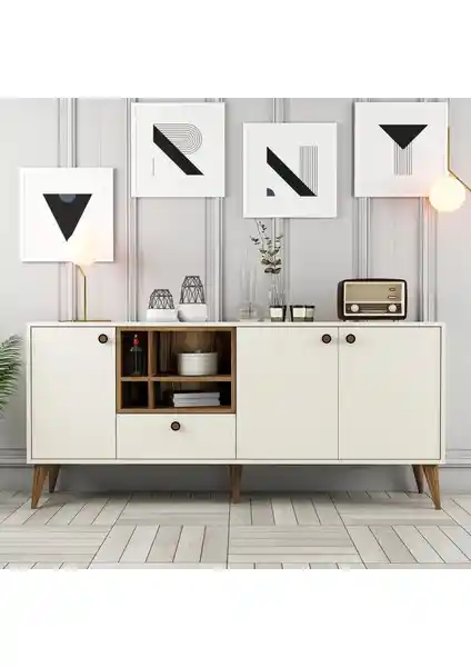 Variant Mobilya Napoli Konsol Krem Modern Tasarım ve Dayanıklılık Bir Arada