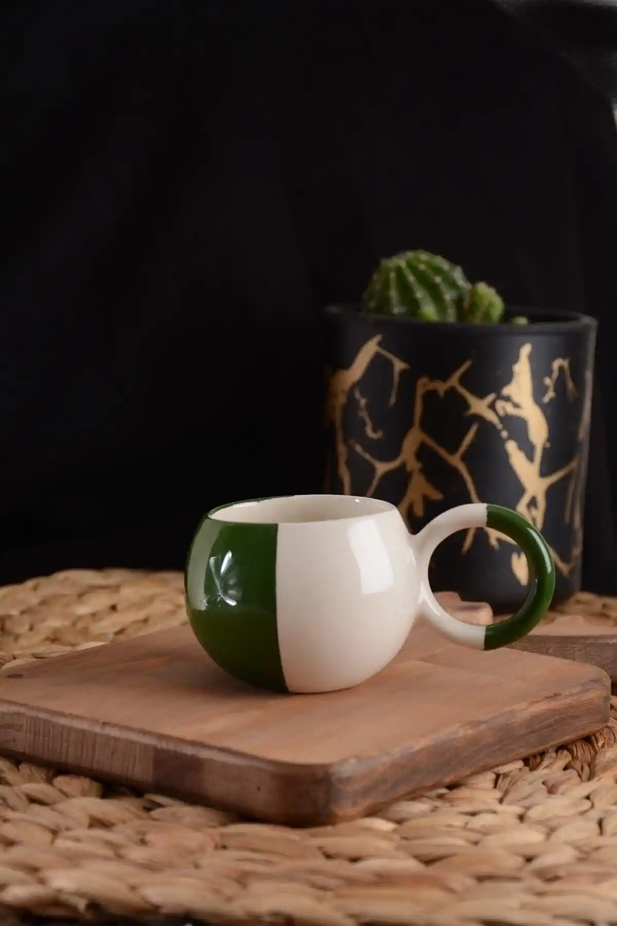 Veraev El Yapımı Seramik Kupa Fincan Bardak Modern Tasarım ve Dayanıklılık