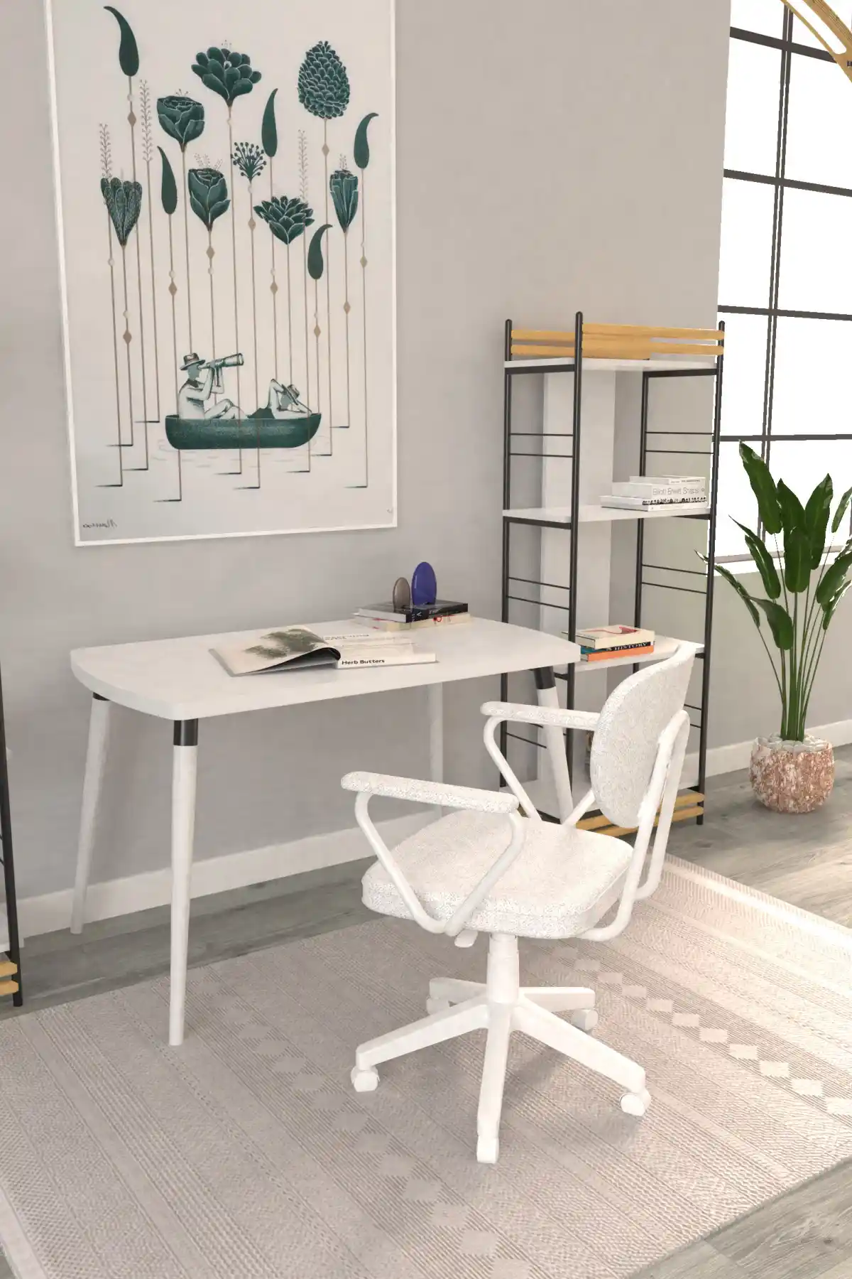 VİLİNZE Deniz Kollu Çalışma Koltuğu: Modern ve Ergonomik Ofis Mobilyası Çözümü