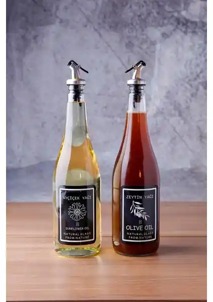 VIP Gross 2'li Damlatmaz Yağlık Seti 1000ML Şık ve Hijyenik Mutfak Gereci