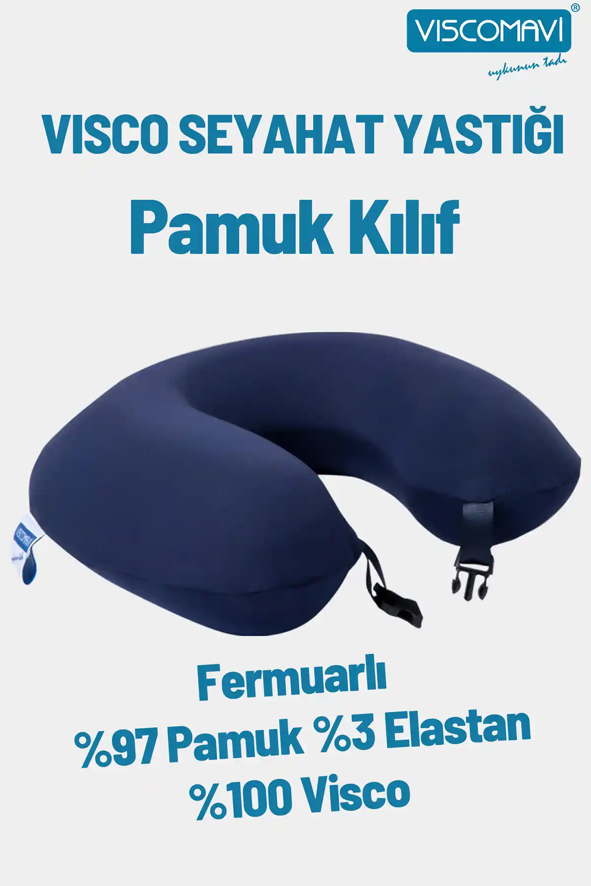 Viscomavi Visco Seyahat Yastığı: Ergonomik ve Yıkanabilir Boyun Destekli Seyahat Aksesuarı