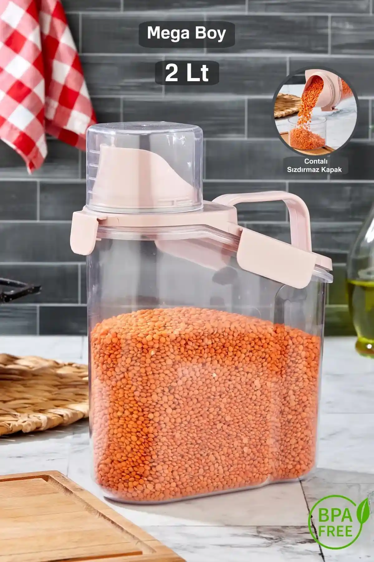 Vivart 1.8 L Kapaklı Saklama Kabı: Çok Amaçlı ve Estetik Tasarım Özellikleri