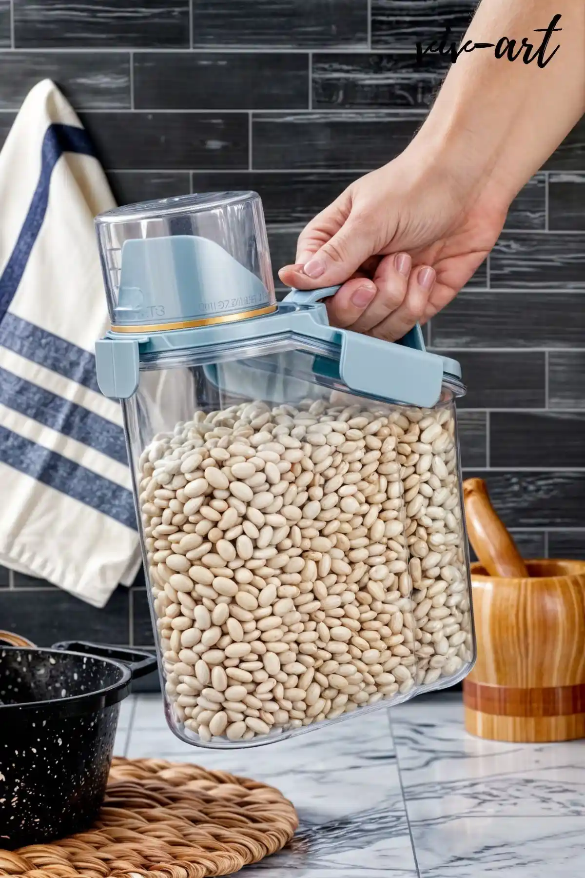 Vivart 1.8 L Kapaklı Saklama Kabı ile Evde Düzeni ve Hijyeni Sağlama