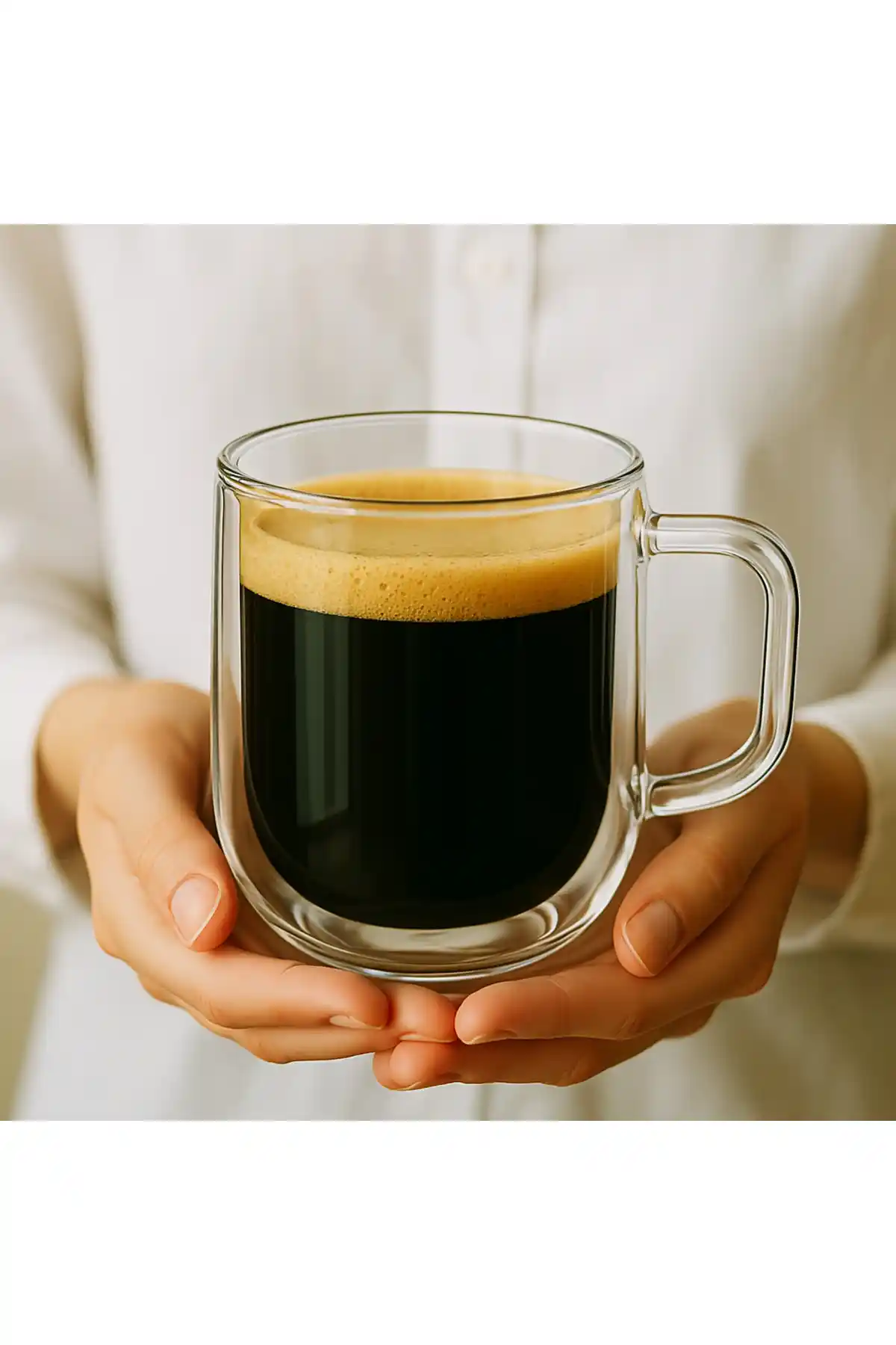 Vivien Home Çift Camlı Çift Çidarlı Kulplu Bardak 400 ml - Şık ve Dayanıklı Tasarım