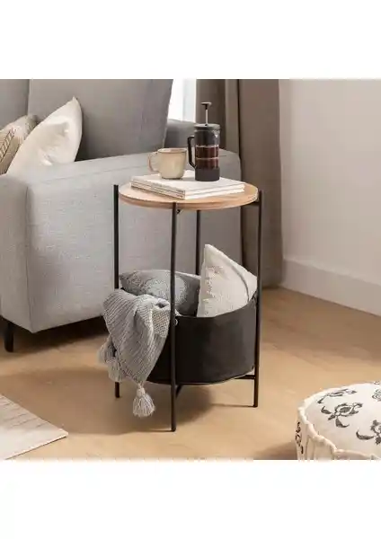 Weblonya Yan Sehpa Çantalı Orta Zigon Sehpa 5165 Modern ve Pratik Tasarım Çalışma Masası