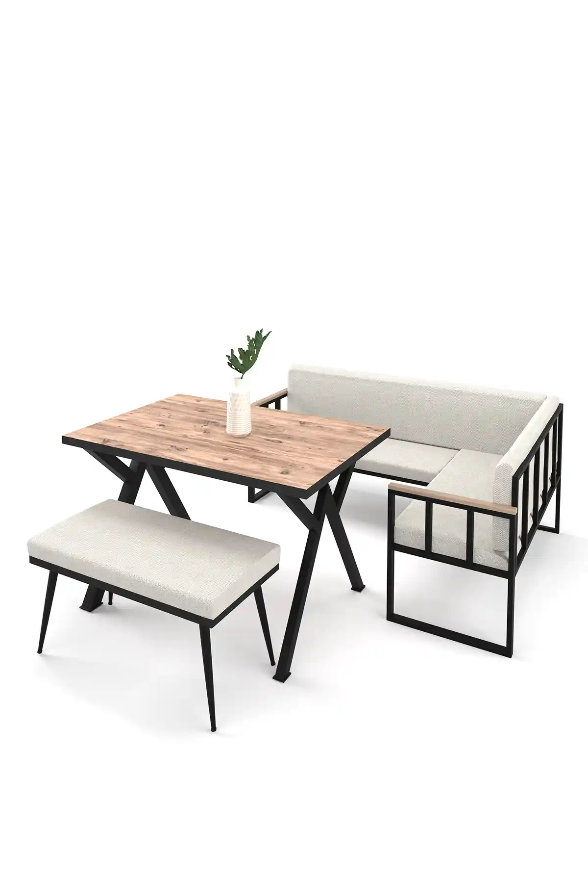 Wood House Polen Mutfak Köşesi Takımı: Modern Tasarım ve Dayanıklılık Bir Arada