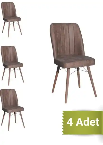 Yafes Kare Gold 4'lü Sandalye Modern ve Şık Mutfak Dekorasyonu İçin Tasarlandı