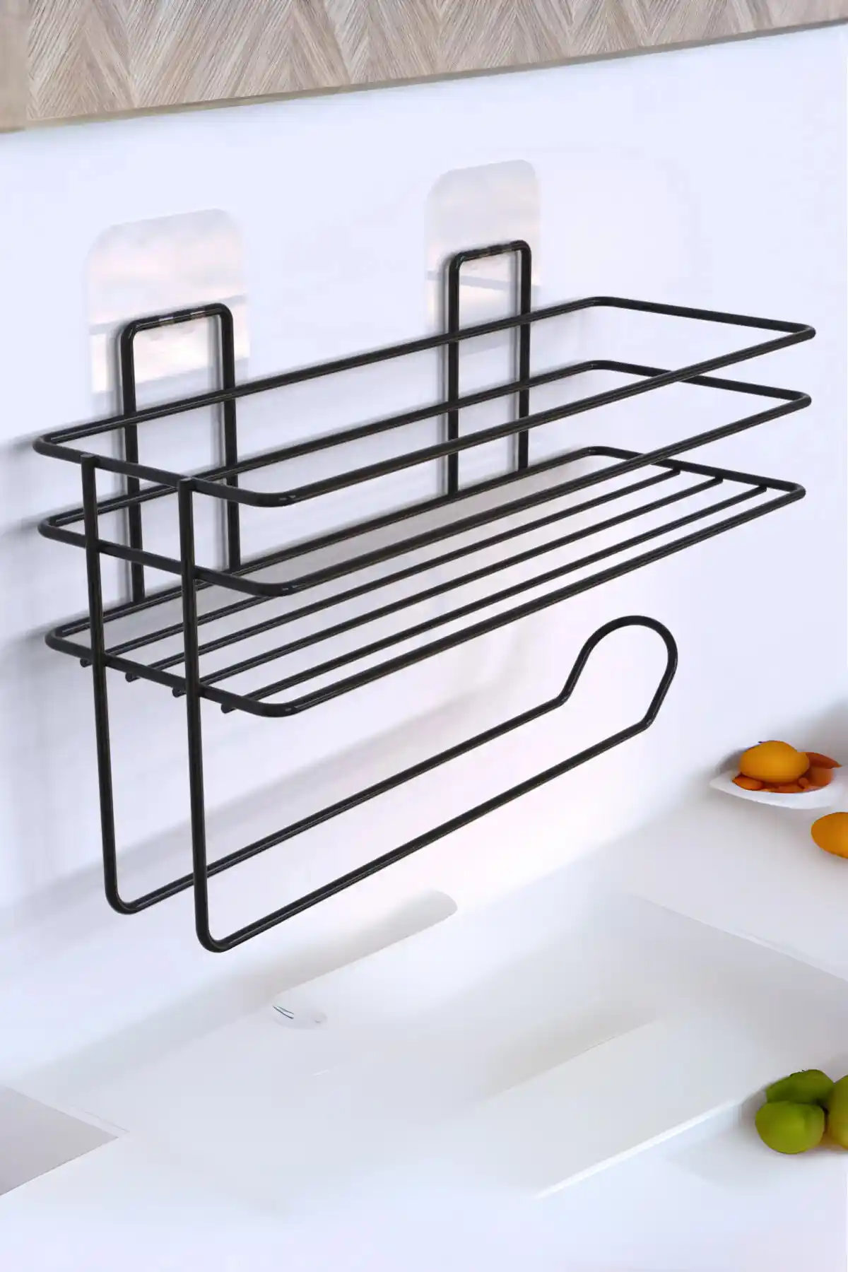 Yapışkanlı Raflı Kağıt Rulo Havluluk: Modern ve Dayanıklı Mutfak ve Banyo Düzenleyici