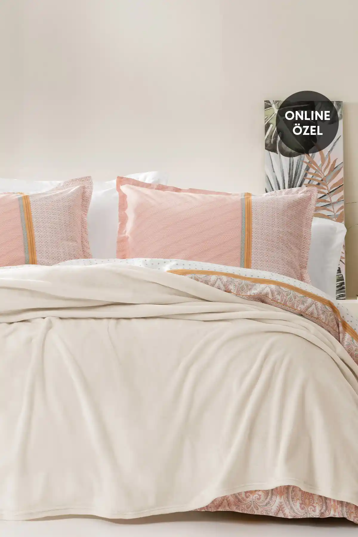 Yataş Olenna Wellsoft Çift Kişilik Battaniye Ekru Renk Seçenekleri ve Özellikleri