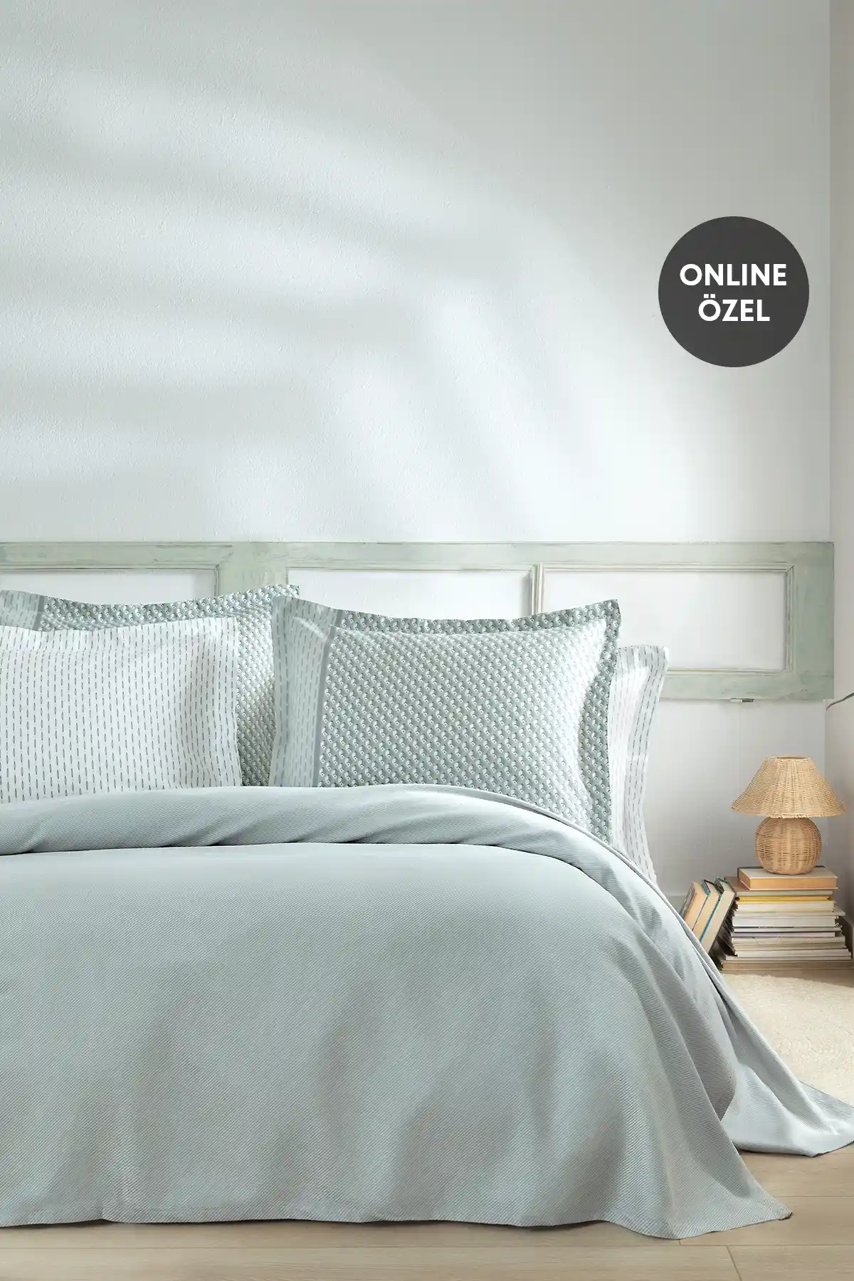 Yataş Pinto Çift Kişilik Bambu Pike Takımı Doğal ve Sağlıklı Uyku İçin Uygun