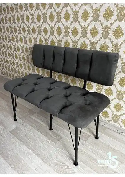 Yirmi15 Sırtlı Bench Füme: Modern ve Dayanıklı Oturma Çözümü for Ev ve Ofis Kullanımı