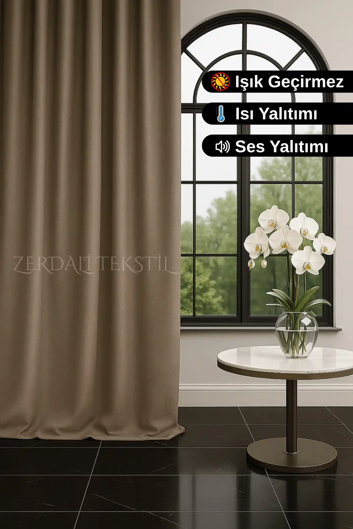 Zerdalitekstil Özel Dikim 1. Sınıf Vizon Blackout Işık Geçirmez Fon Perde Özellikleri ve Kullanım Alanları